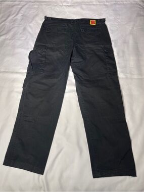 Men's Black Cargo Pants with Utility Pockets